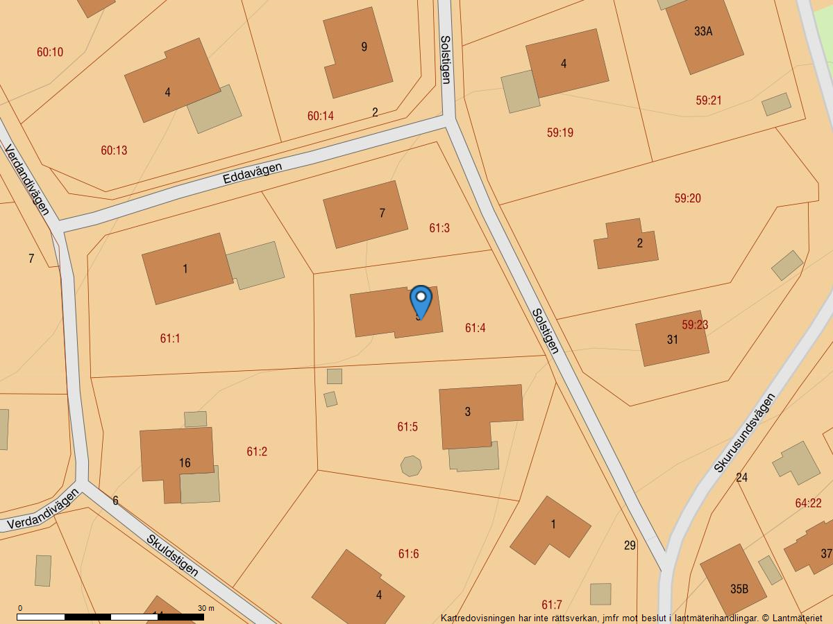 Bostadsbild från Solstigen 5, Såld i Skuru, Nacka