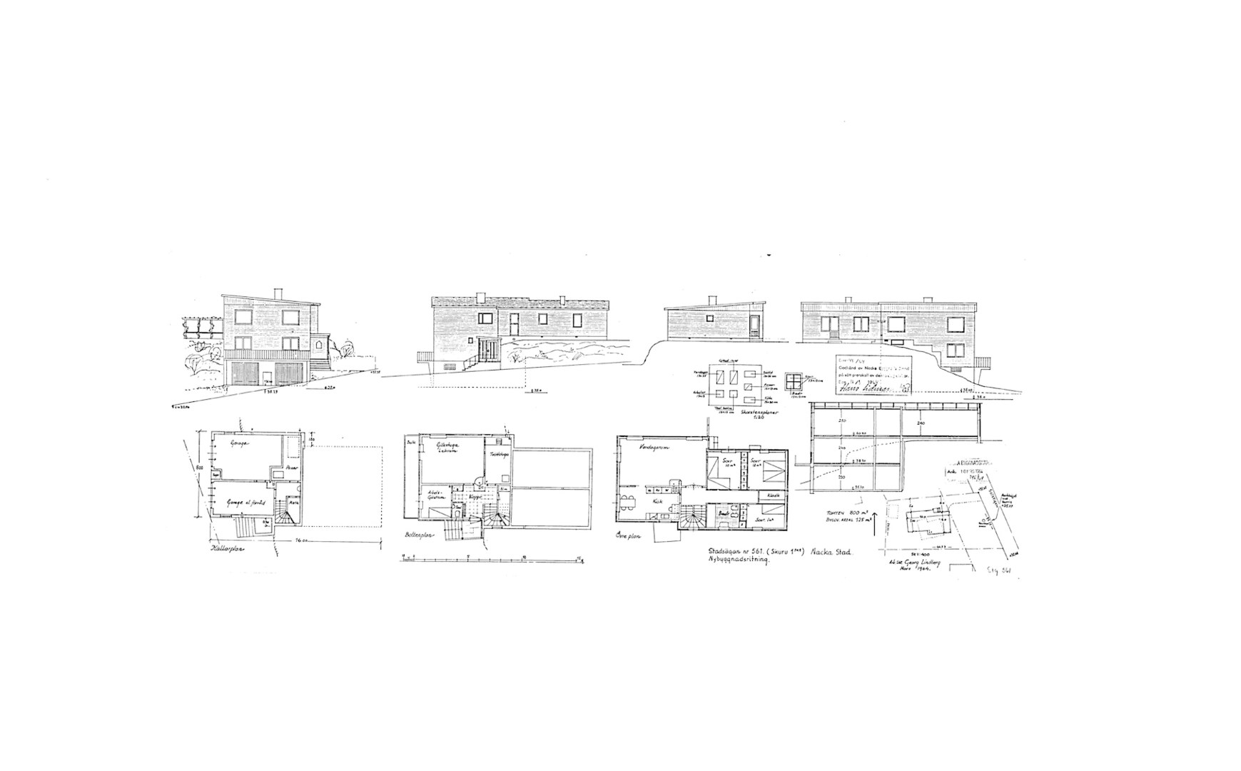 Planlösning från Solstigen 5, Såld i Skuru, Nacka