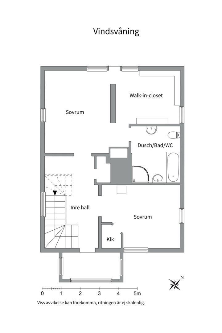 Planlösning från Solrosgatan 11, Såld i Fålhagen, Uppsala