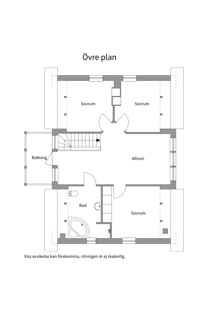 Planlösning från Ramsta-Lund 77, Såld i Ramstalund, Uppsala