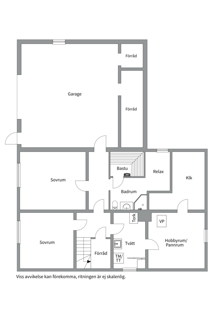 Planlösning från Talgoxvägen 17, Såld i Sunnersta, Uppsala