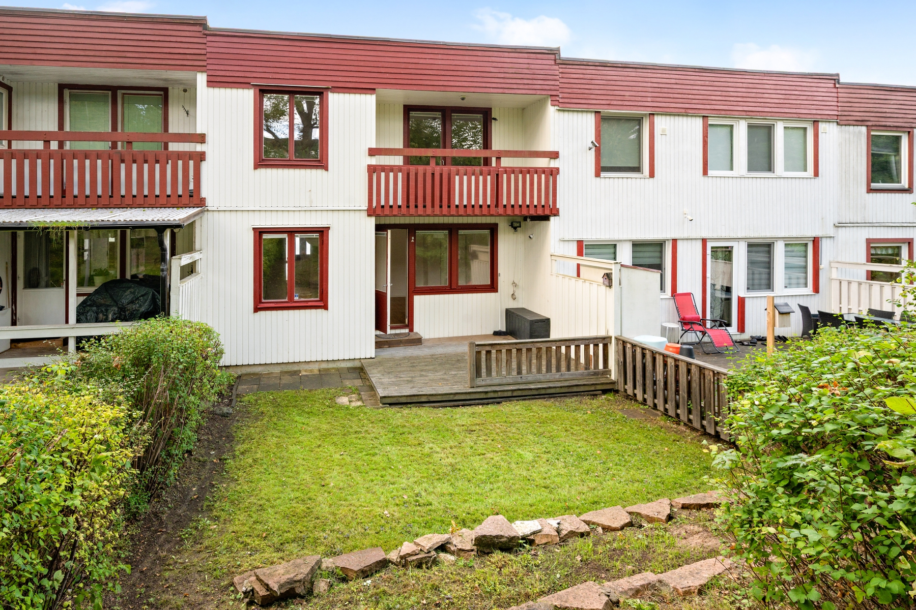 del av tomten baksidan