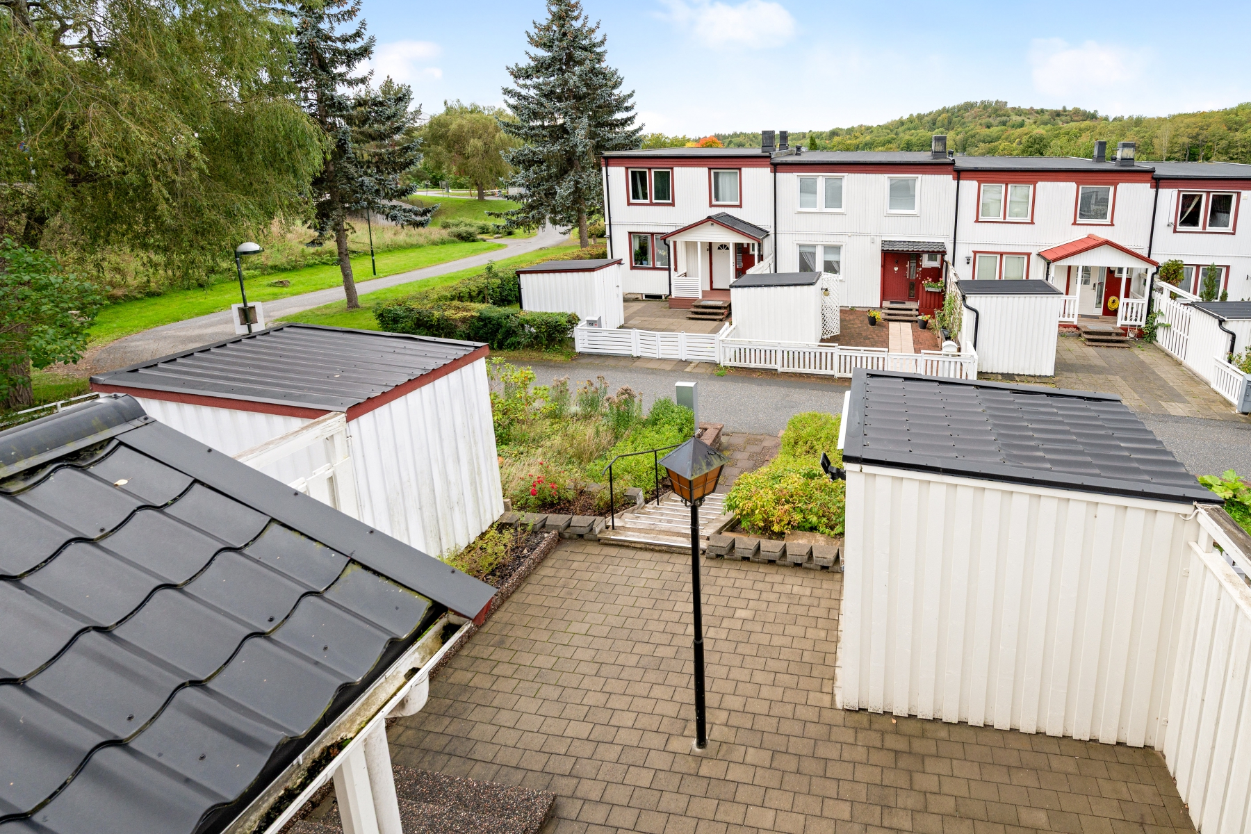 del av tomten framsidan