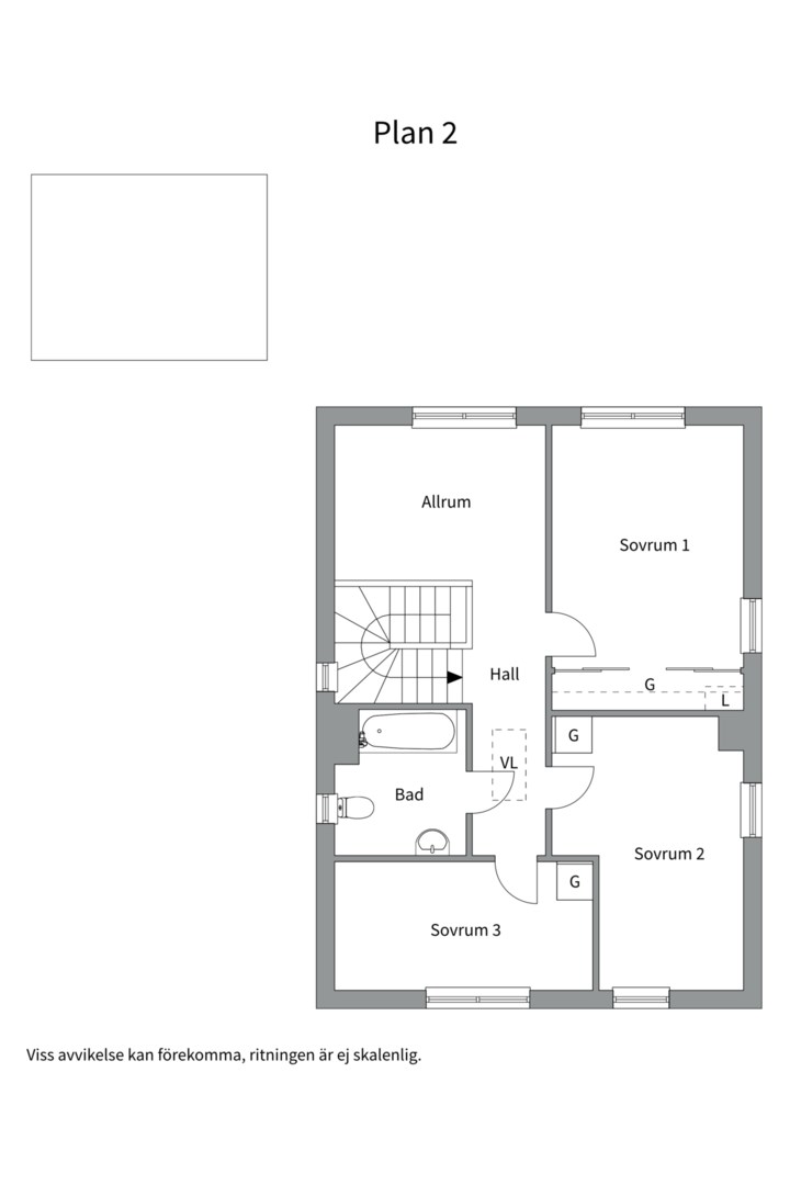Planlösning från Kvistvägen 8, Såld i Skölsta, Uppsala
