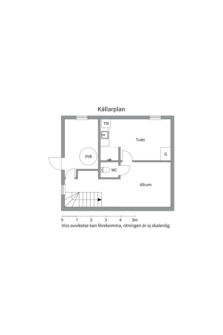 Planlösning från Skogsvägen 45, Såld i Bergsbrunna, Uppsala
