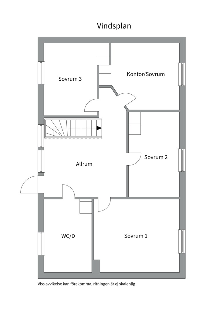 Planlösning från Snesholm 222, Såld i Morgongåva, Heby