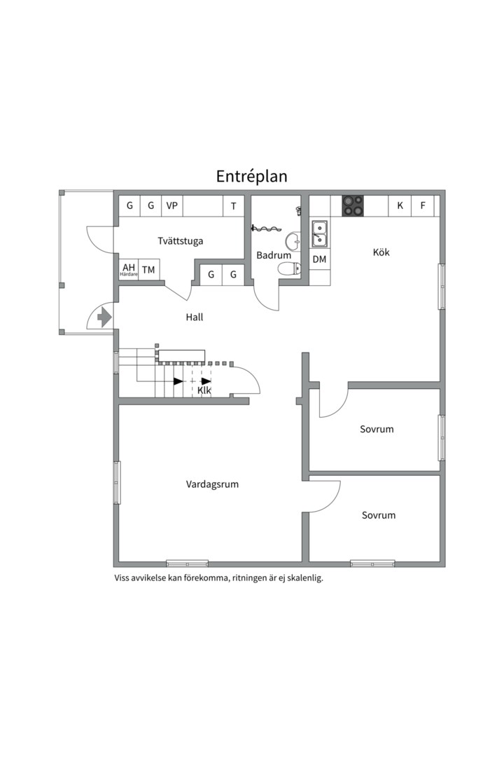 Planlösning från Bruksgårdarna 8, Såld i Vattholma, Uppsala