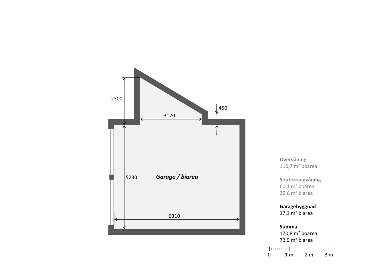 Planlösning från Mariehällsvägen 26, Såld i Ektorp, Nacka