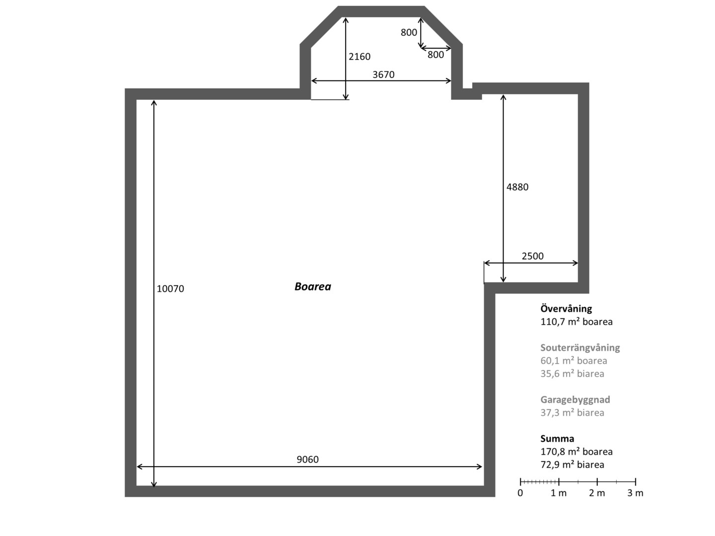 Planlösning från Mariehällsvägen 26, Såld i Ektorp, Nacka