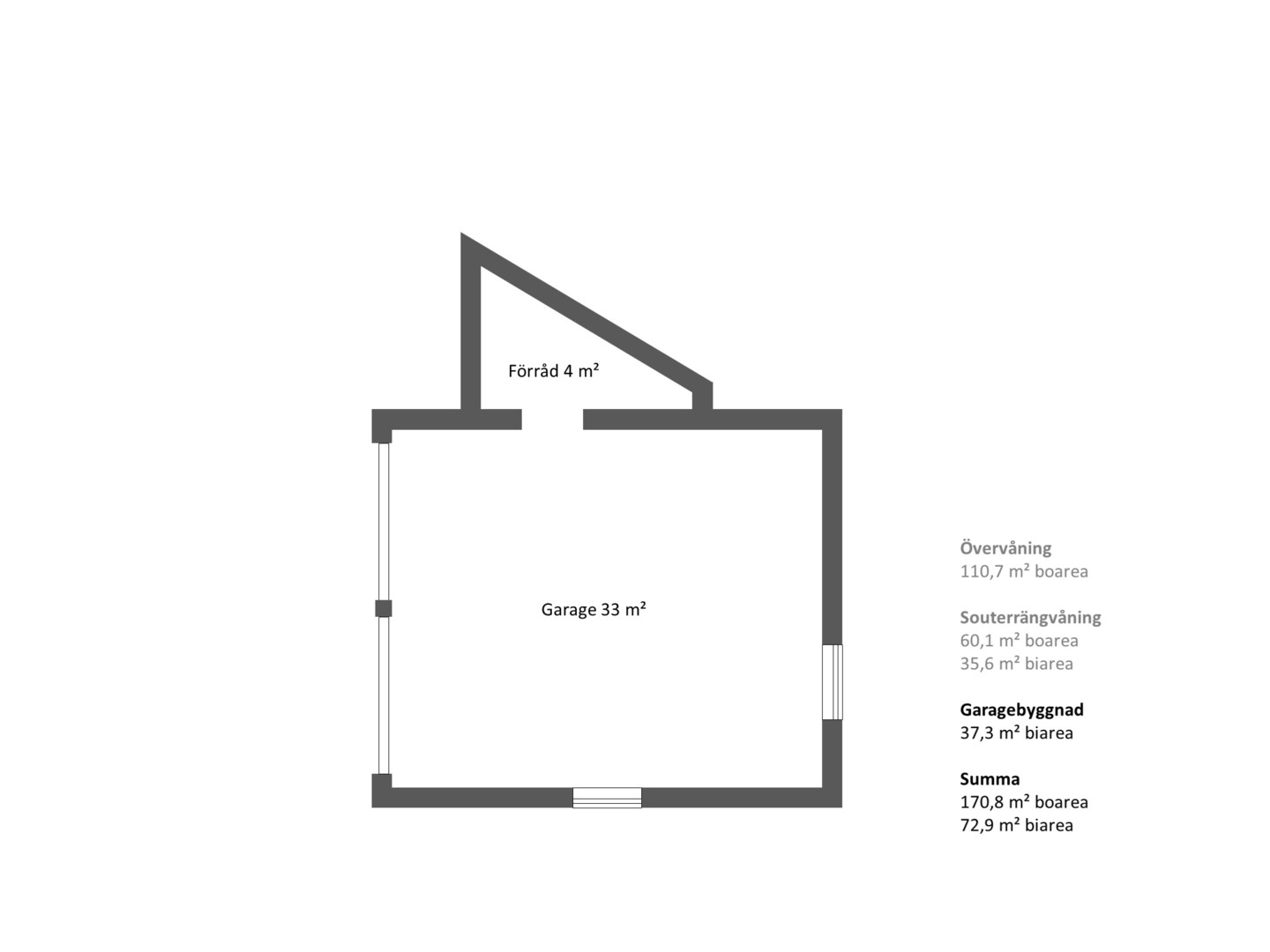 Planlösning från Mariehällsvägen 26, Såld i Ektorp, Nacka