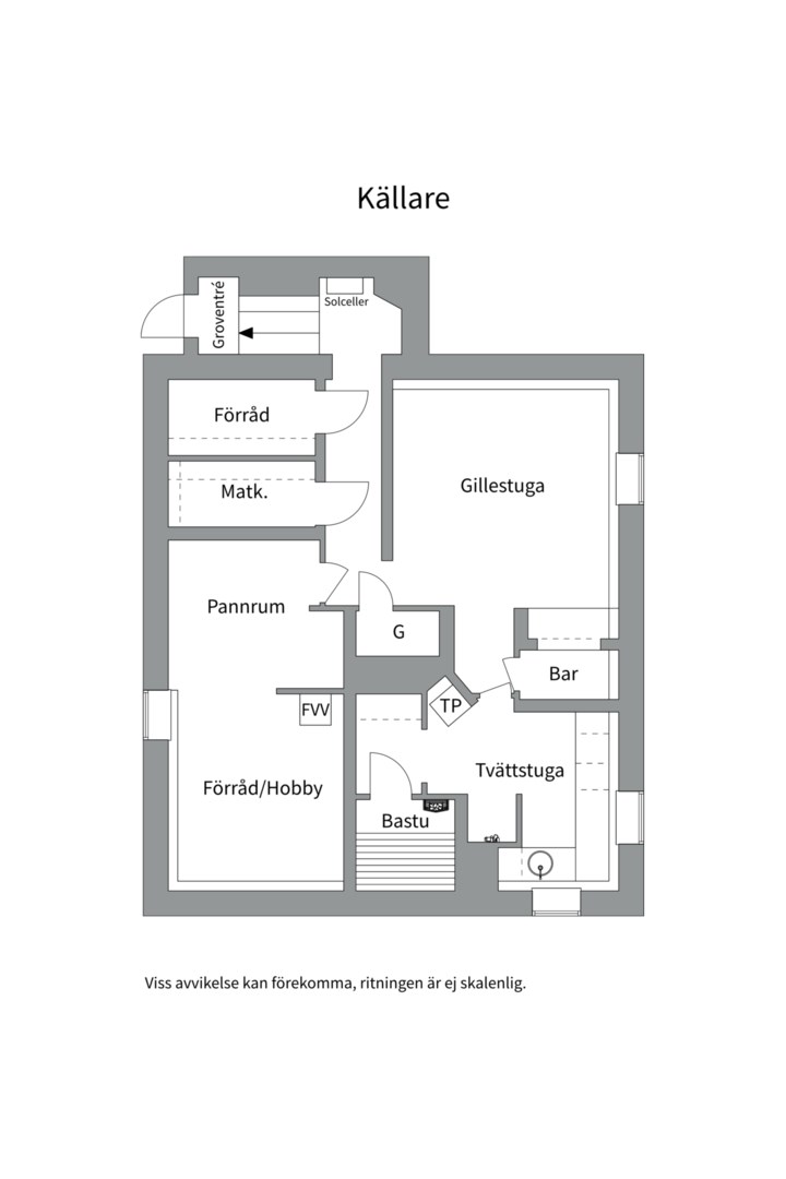 Planlösning från Vattgårdsvägen 18, Såld i Storvreta, Uppsala