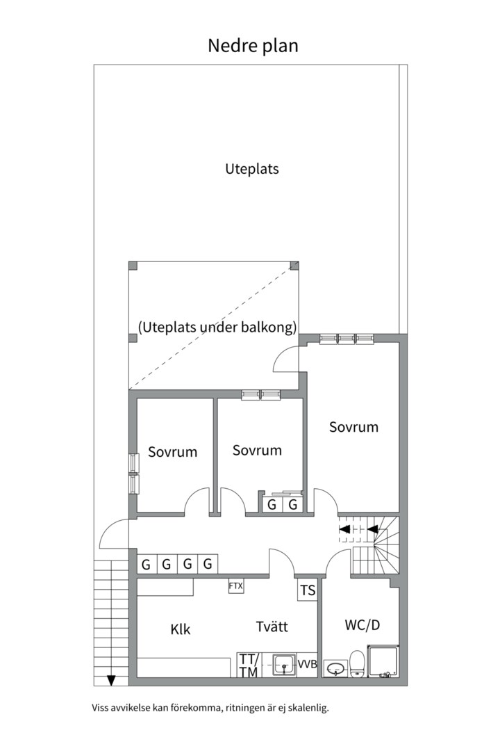 Planlösning från Fruviks gårds väg 3, Såld i Haghulta, Värmdö
