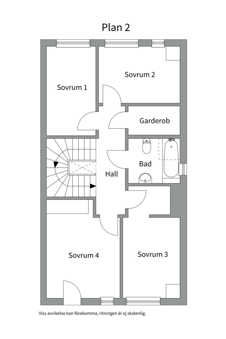 Planlösning från Bernadottestigen 28, Snart till salu i Valsätra, Uppsala