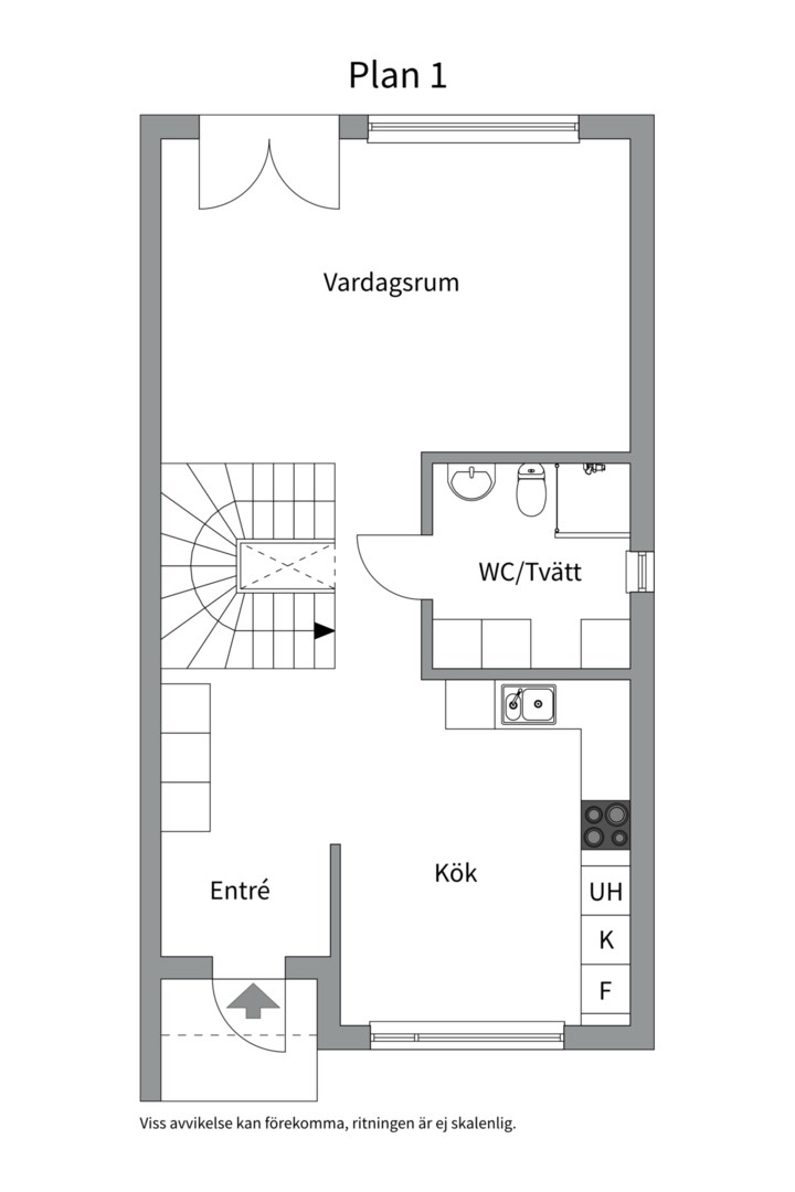 Planlösning från Bernadottestigen 28, Snart till salu i Valsätra, Uppsala