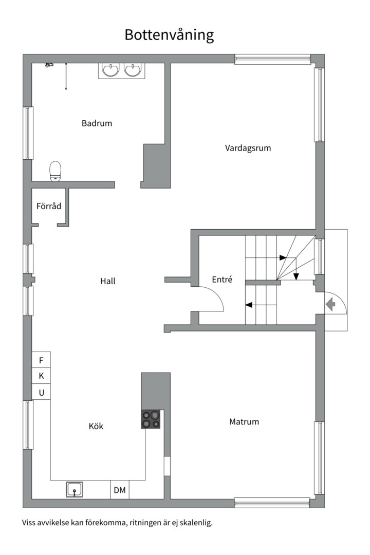 Planlösning från Förstadsvägen 7, Såld i Hammarby Stadshage, Västerås