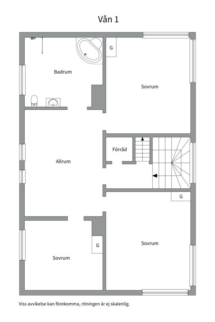 Planlösning från Förstadsvägen 7, Såld i Hammarby Stadshage, Västerås