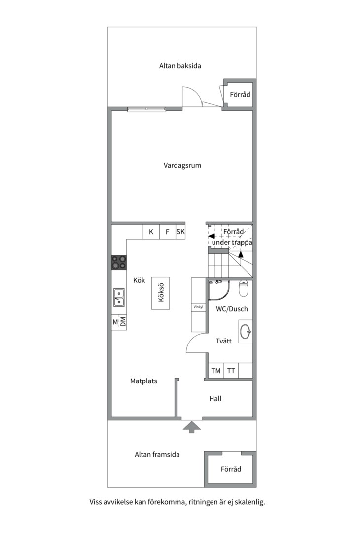 Planlösning från Storholmsvägen 360, Såld i Östra Orminge, Nacka