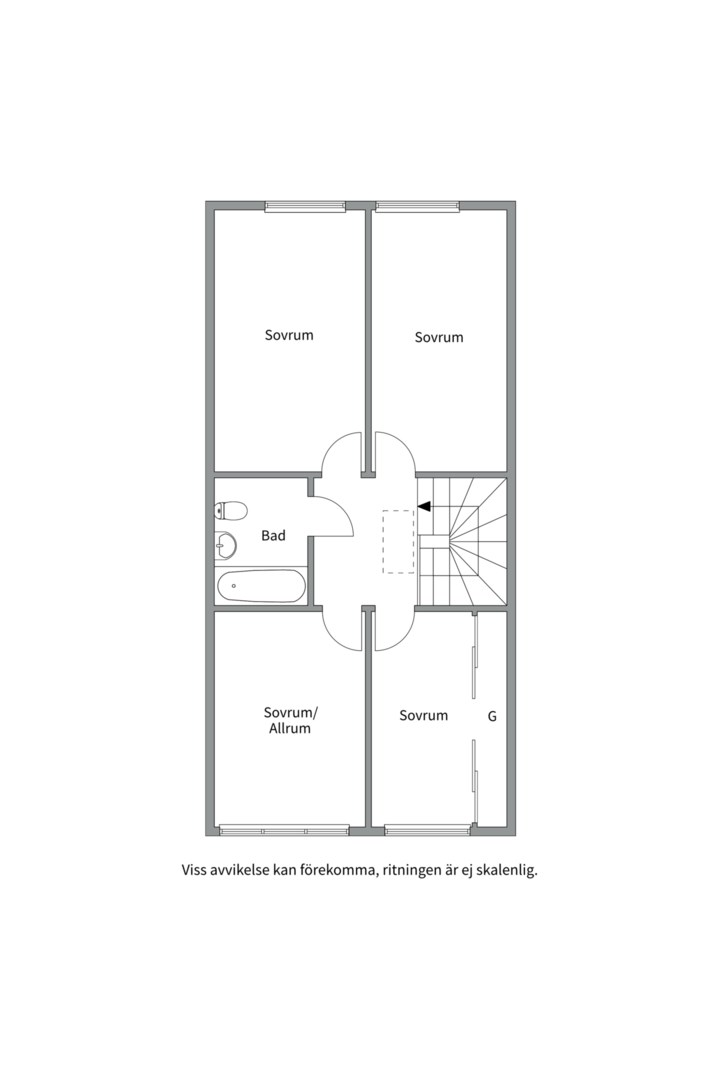 Planlösning från Storholmsvägen 360, Såld i Östra Orminge, Nacka