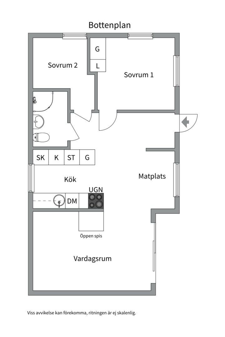 Planlösning från Torsby älgstig 13, Såld i , Värmdö