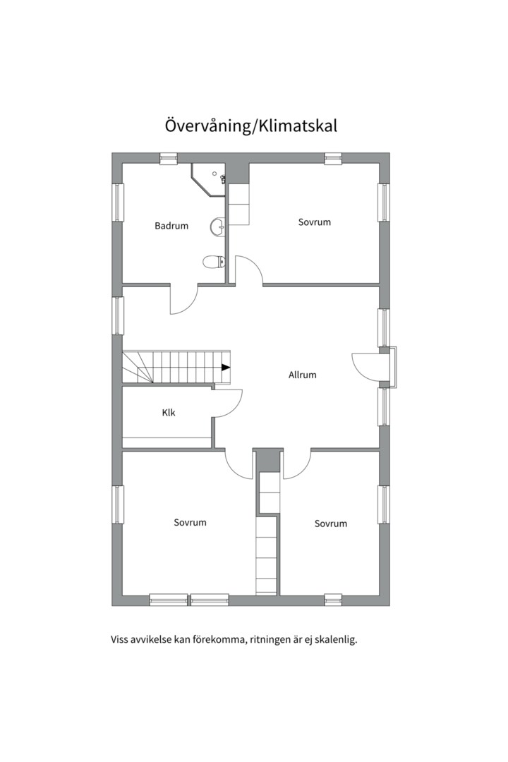 Planlösning från Dymlingsvägen 18, Såld i Gunsta, Uppsala