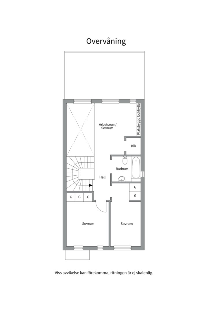 Planlösning från Bernadottestigen 8, Såld i Valsätra, Uppsala