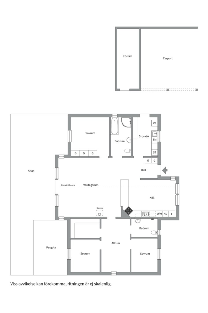 Planlösning från Skästa byväg 39, Såld i Skästa, Västerås