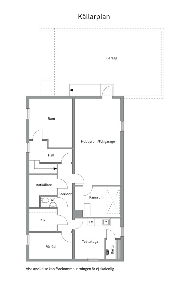 Planlösning från Vibyvägen 18, Såld i Harbo, Heby