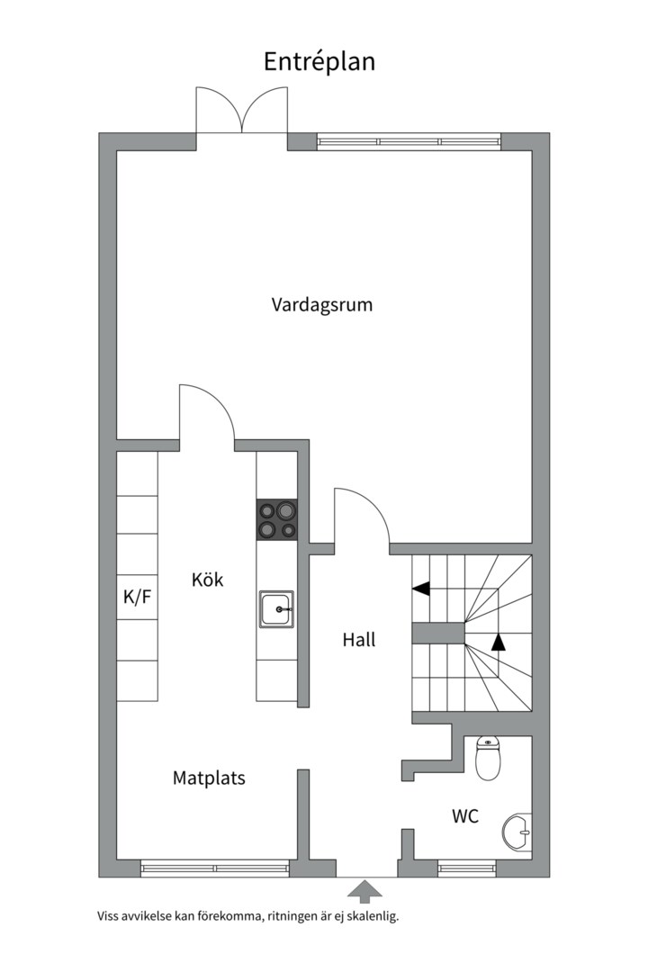 Planlösning från Knut Stangenbergs väg 162, Såld i Duvnäs Utskog, Nacka