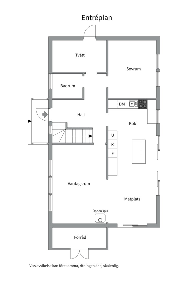 Planlösning från Hedensbergsvägen 19D, Såld i Berthåga, Uppsala