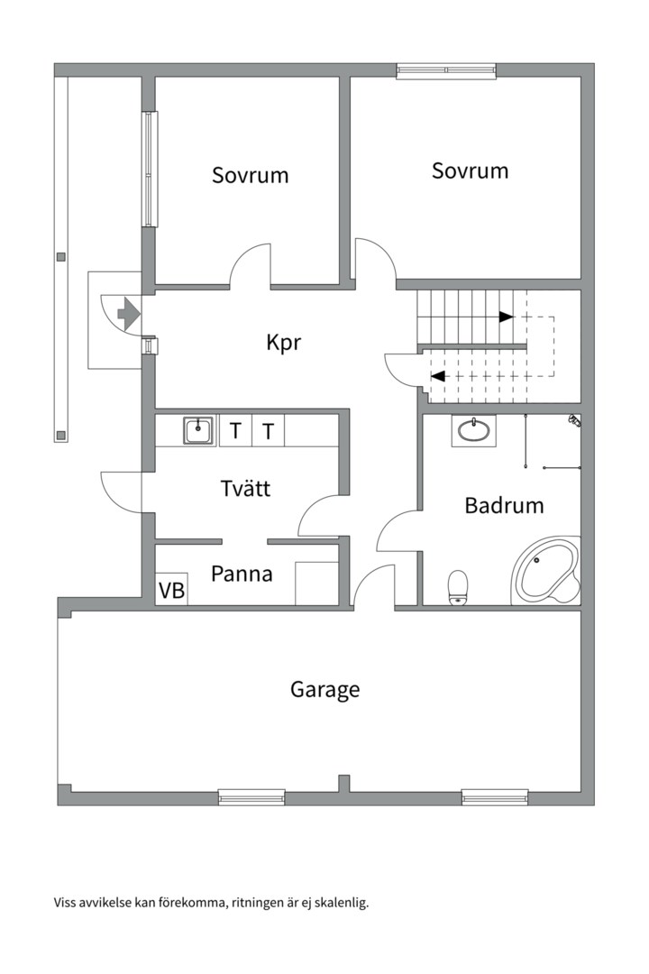 Planlösning från Södra Billstagatan 22, Såld i Billsta, Västerås
