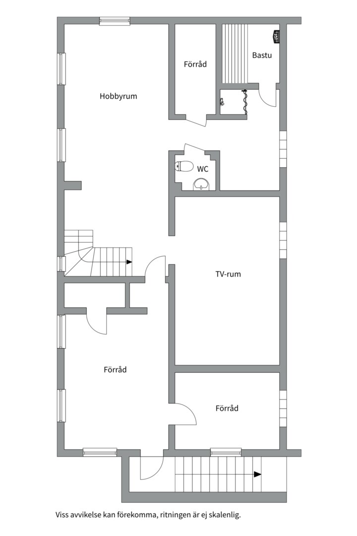 Planlösning från Möjavägen 17, Såld i Krokhöjden, Nacka