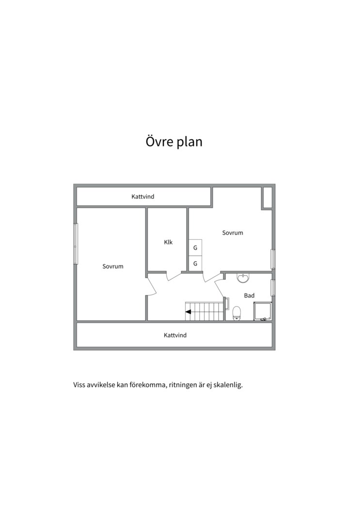 Planlösning från Vitsippevägen 6, Såld i Hemmesta, Värmdö