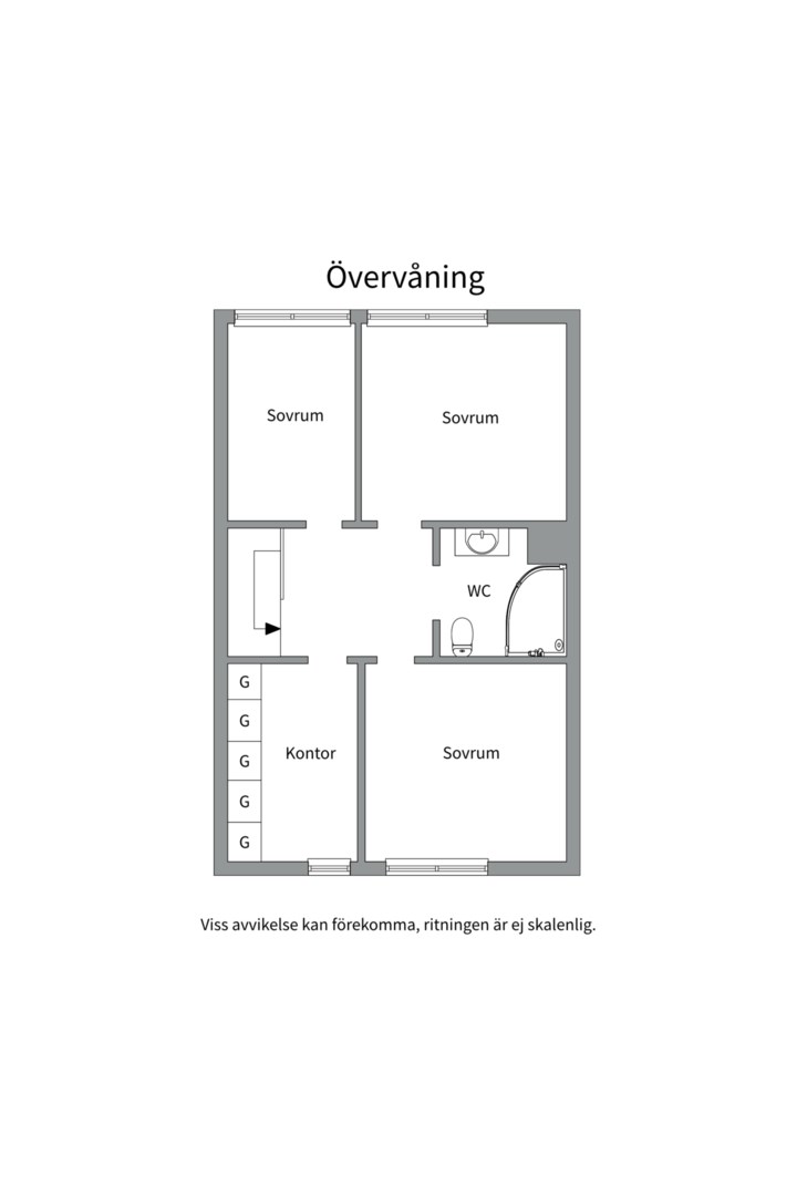 Planlösning från Markegångsvägen 11D, Såld i Storvreta, Uppsala