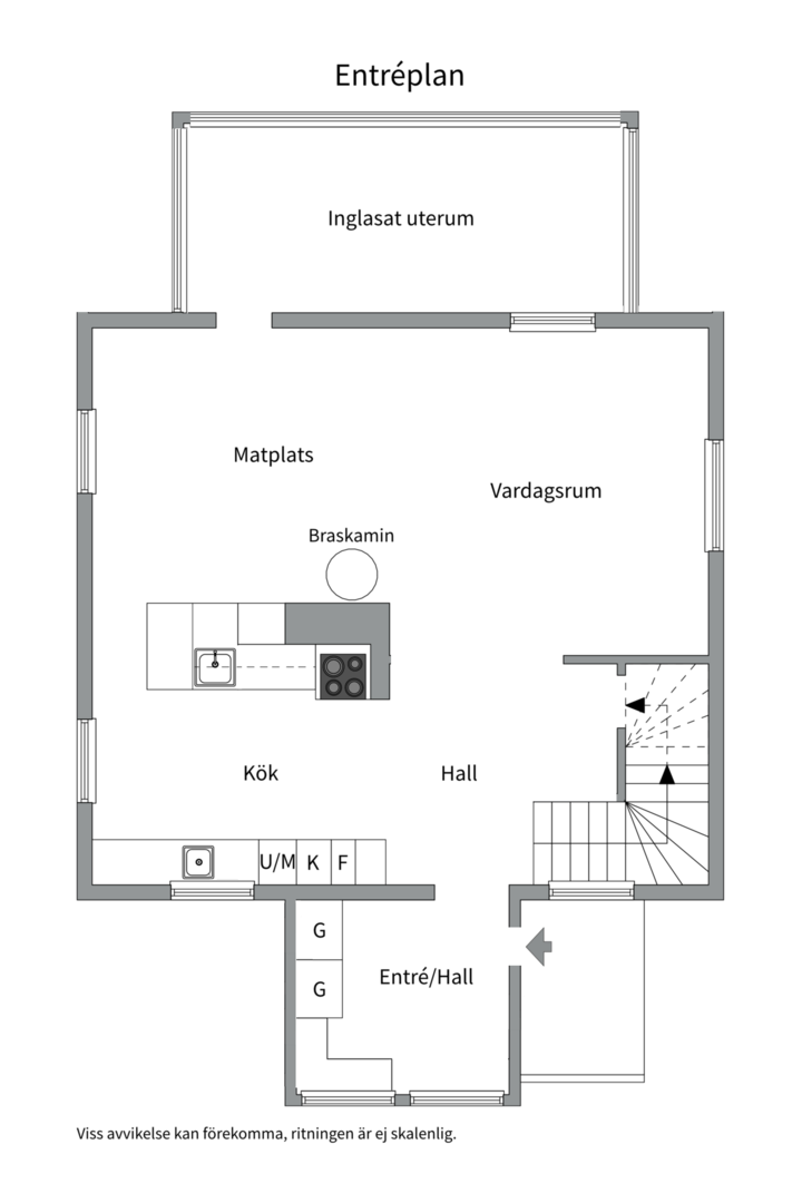 Planlösning från Södra Billstagatan 21, Såld i Billsta, Västerås
