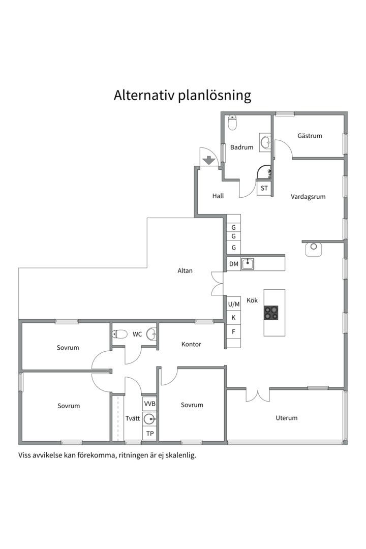 Planlösning från Södra Kopparmoravägen 25, Såld i Södra kopparmora, Värmdö