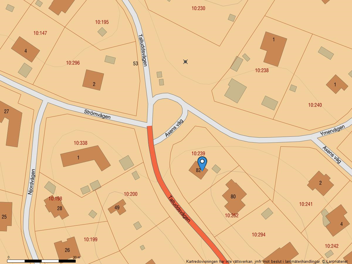 Bostadsbild från Talluddsvägen 82, Såld i Lilla Björknäs, Nacka