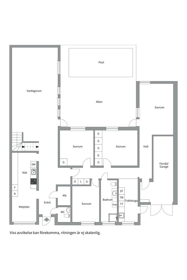 Planlösning från Backvägen 50, Såld i Hemmesta, Värmdö