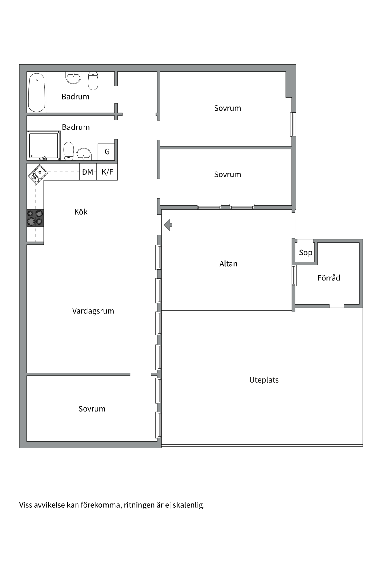 Bostadsbild från Plåtverksgatan 121, Såld i Bäckby, Västerås