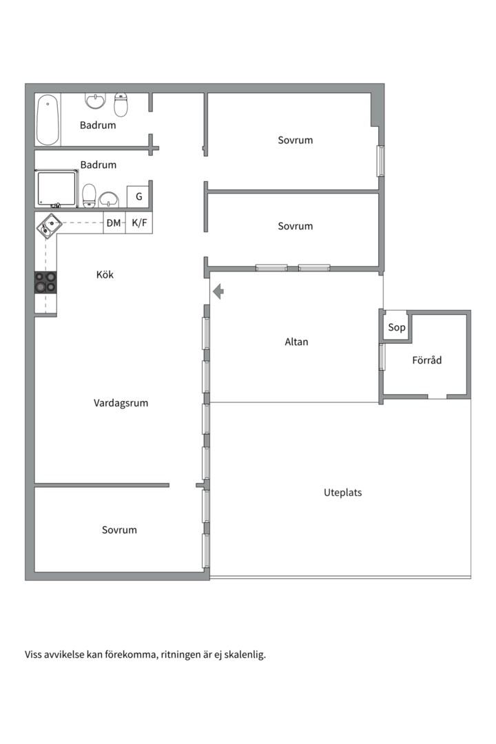 Bostadsbild från Plåtverksgatan 121, Såld i Bäckby, Västerås