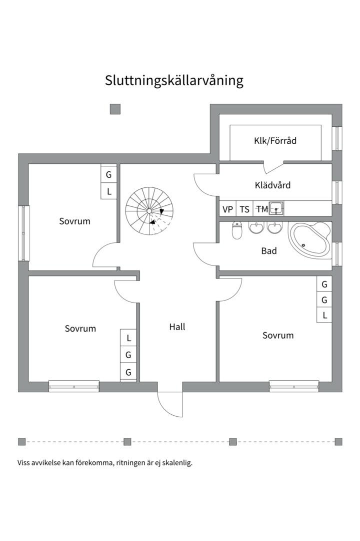 Planlösning från Solstigen 39, Såld i Skuru, Nacka