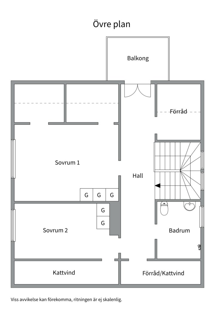 Planlösning från Storgatan 34, Kommande i Heby, Heby