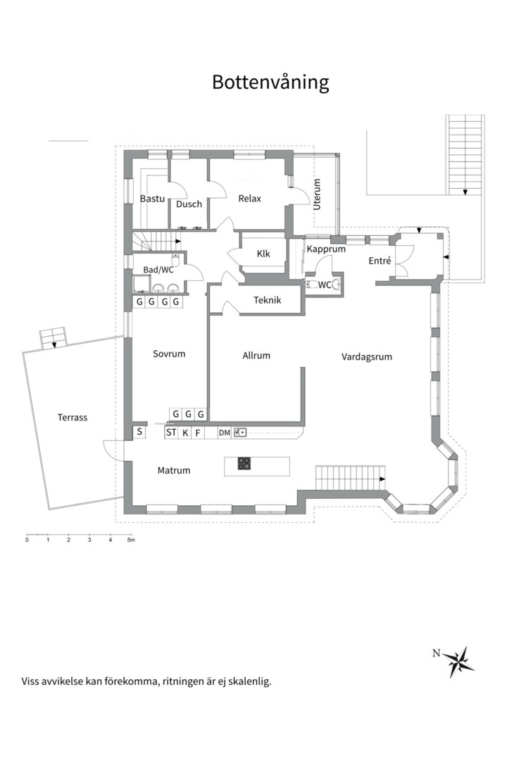 Planlösning från Skogsvägen 1, Kommande i Örsundsbro, Enköping