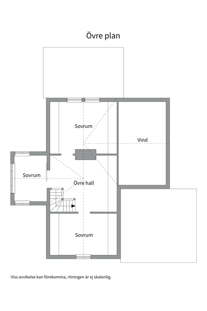 Planlösning från Lokevägen 1, Såld i Norra Lännersta, Nacka