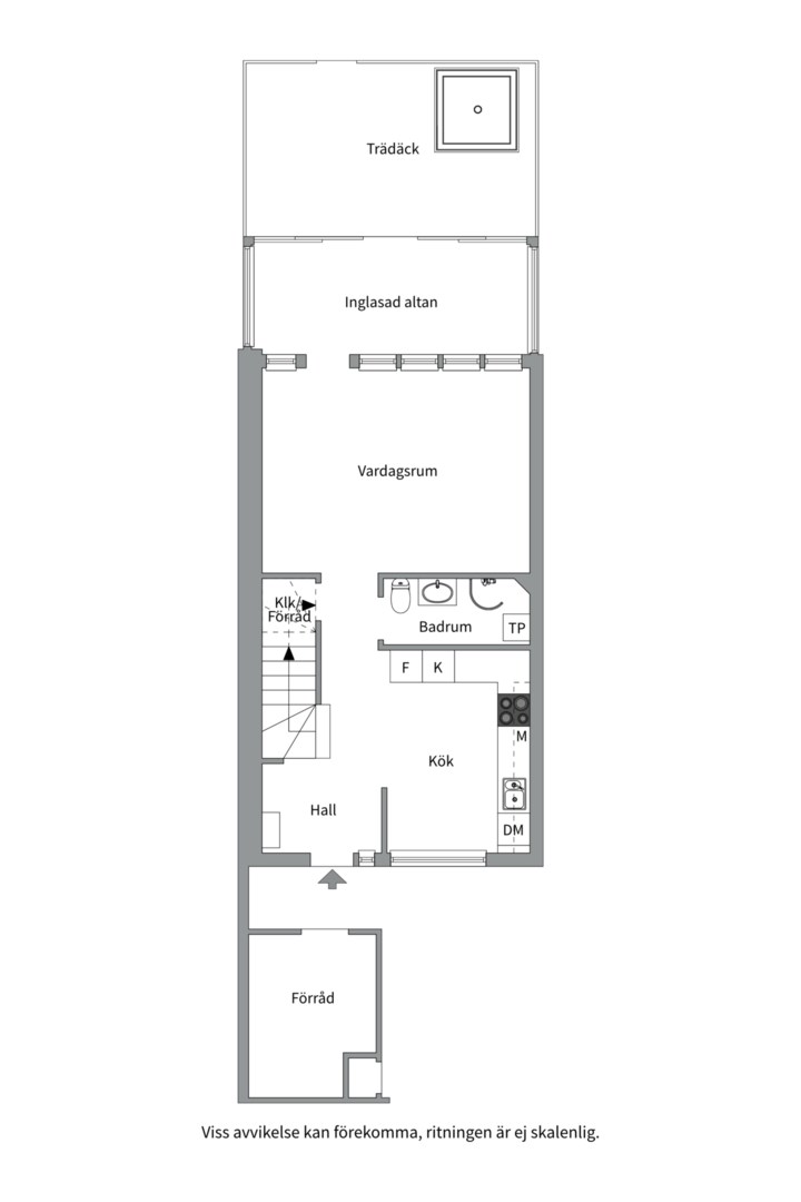 Planlösning från Liegatan 214, Såld i Hammarby, Västerås