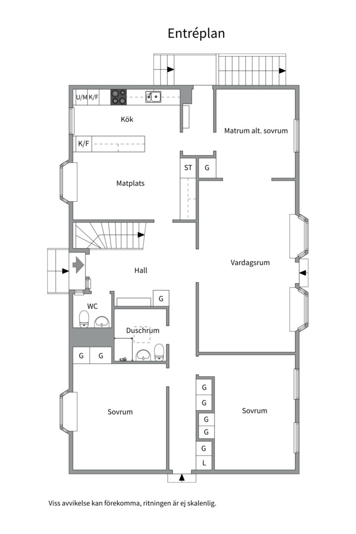 Planlösning från Rotegatan 6, Såld i Bärby Hage, Uppsala