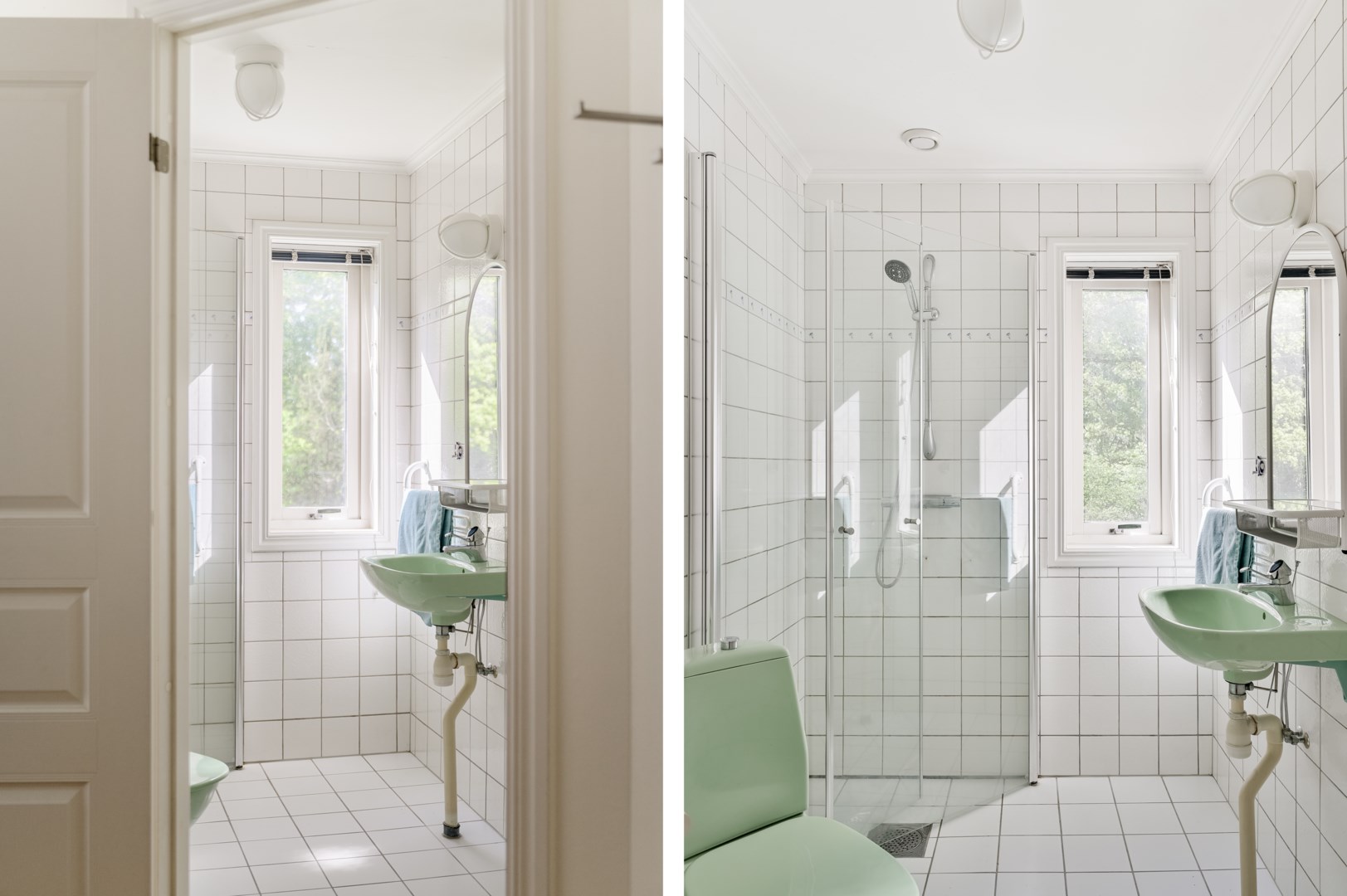 Kaklat duschrum övre plan