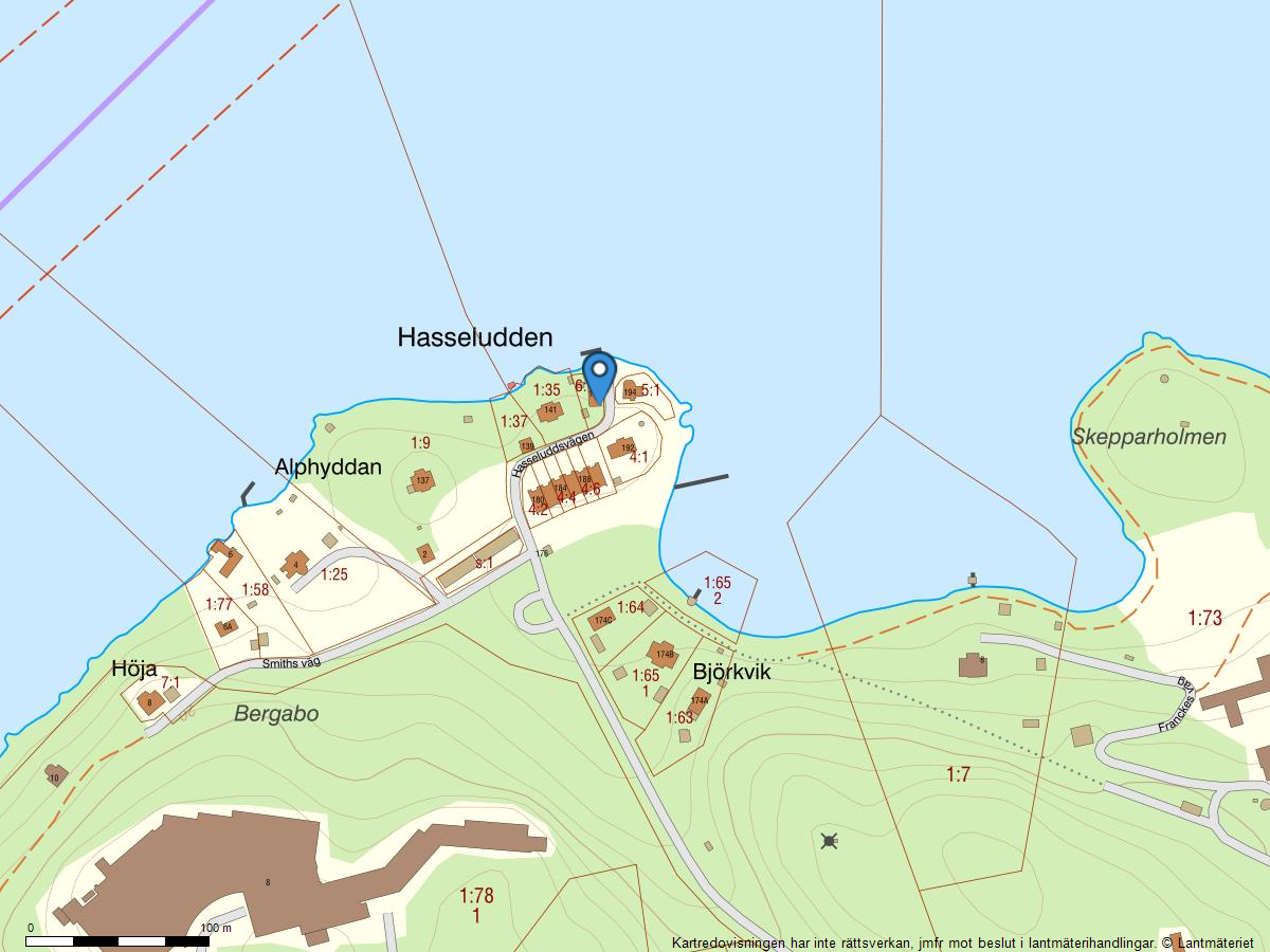 Bostadsbild från Hasseluddsvägen 143, Såld i Hasseludden, Nacka