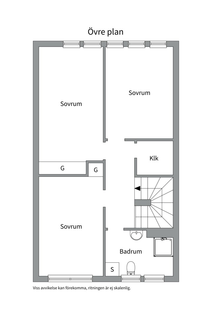Planlösning från Rudsjövägen 75, Såld i Duvnäs Utskog, Nacka