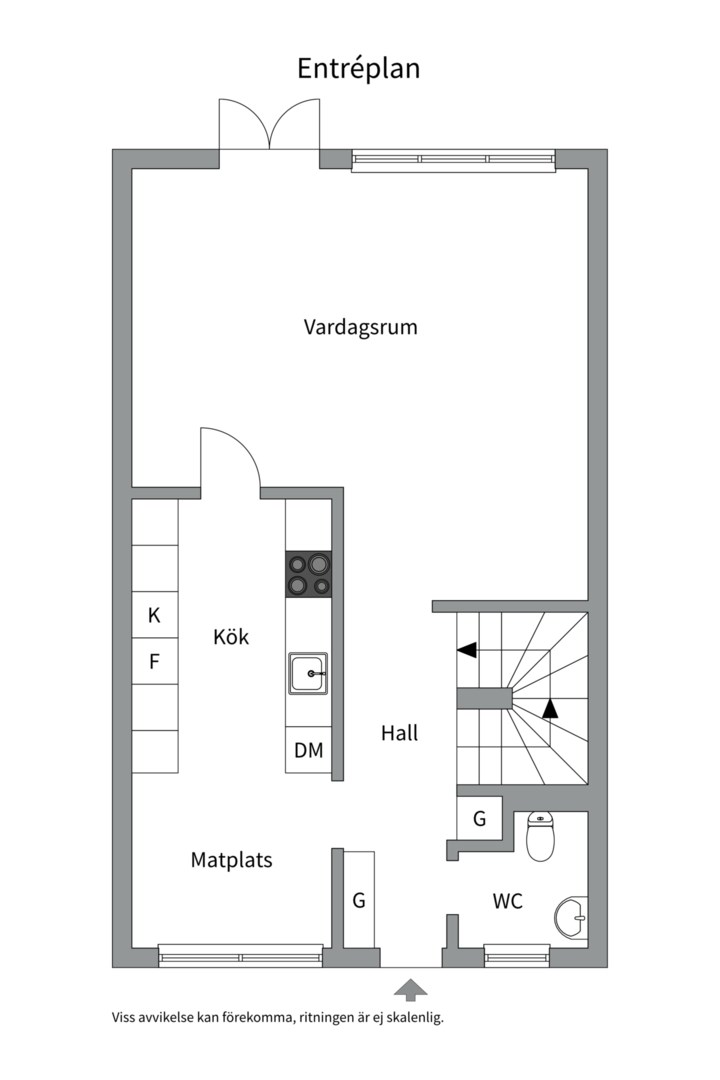 Planlösning från Rudsjövägen 75, Såld i Duvnäs Utskog, Nacka