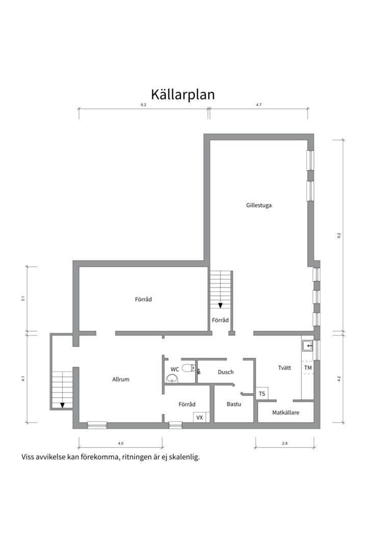 Planlösning från Snorrevägen 6, Såld i Gamla Uppsala, Uppsala